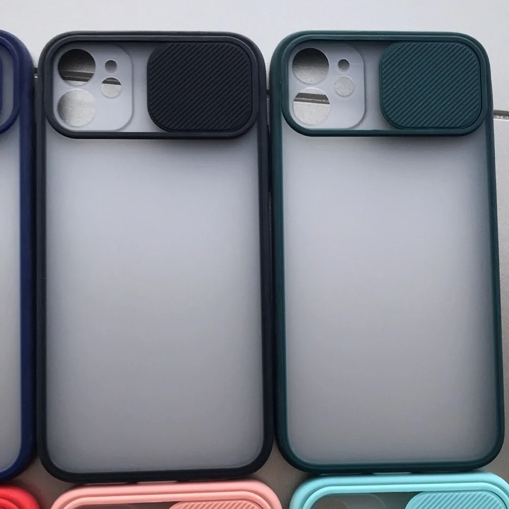 For iPhone 11 phone case with camera slider saver